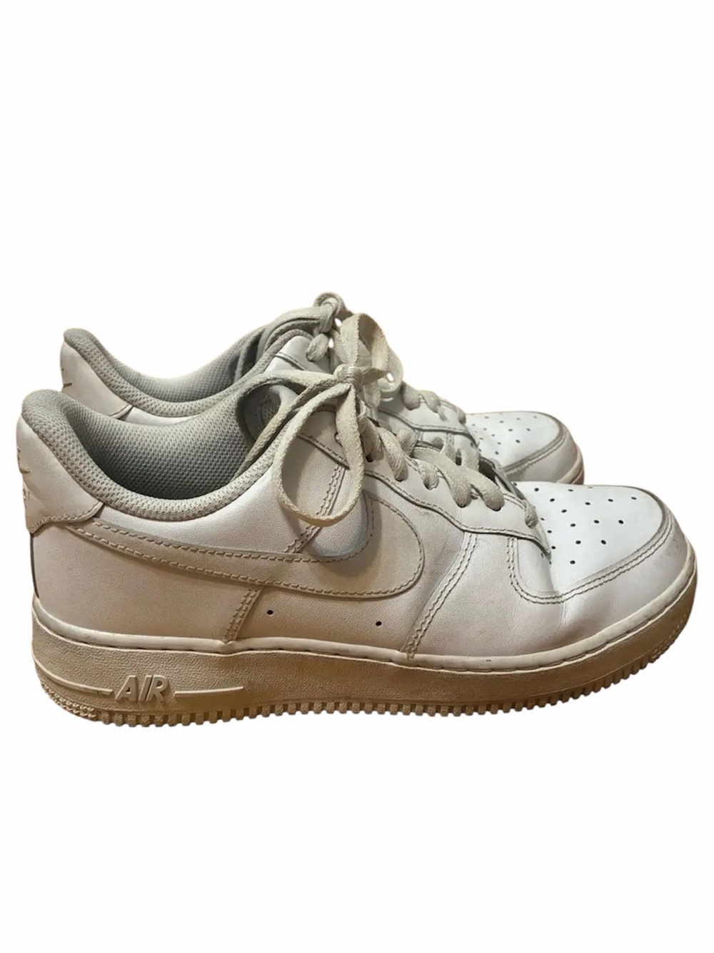 Nike White Low-Top Leather Sneakers